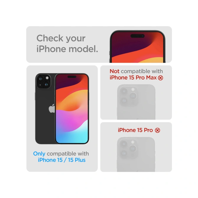Spigen Optik Lens Protector - Full Camera bescherming (2-pack) Apple iPhone 15 / 15 Plus - Crystal Clear