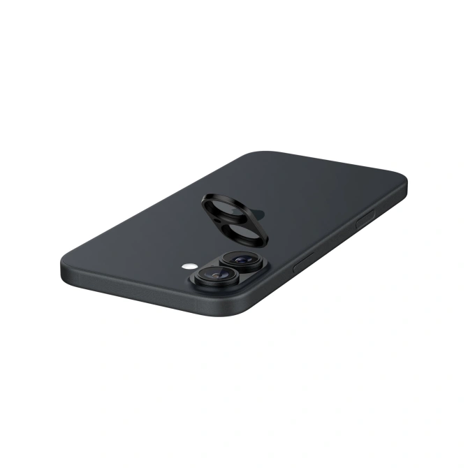 Spigen Optik Lens Protector - Full Camera bescherming (2-pack) Apple iPhone 16 / 16 Plus - Black