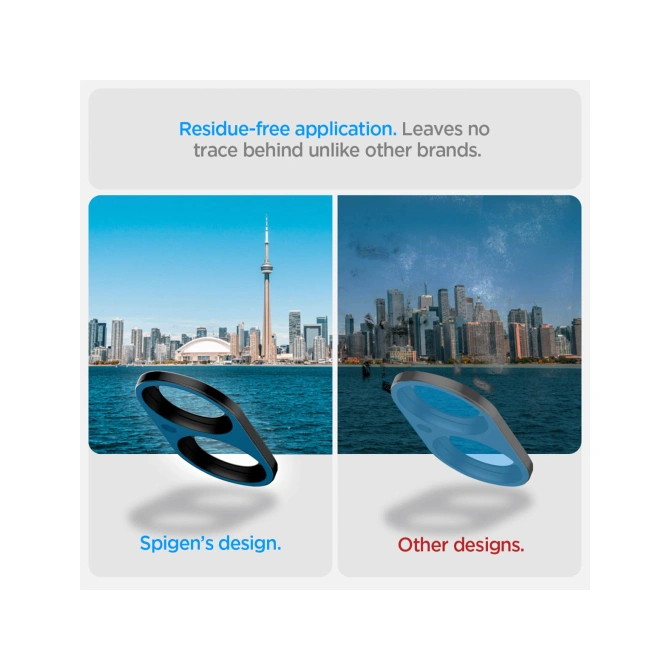 Spigen Optik Lens Protector - Full Camera bescherming (2-pack) Apple iPhone 16 / 16 Plus - Black