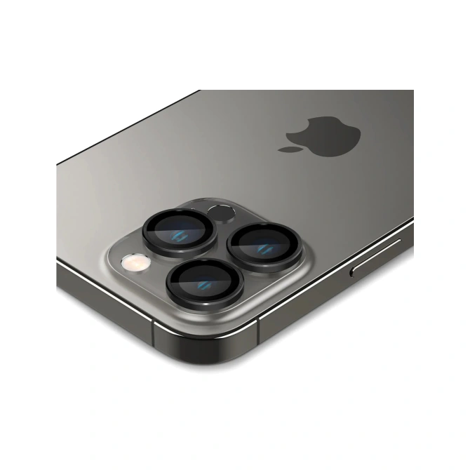 Spigen Optik Pro EZ Fit Lens Protector - Cameralens bescherming (2-pack) Apple iPhone 16 Pro (Max) / 15 Pro (Max) / 14 Pro (Max) - Black