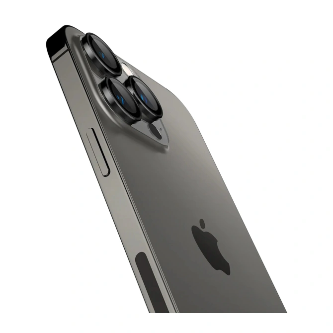 Spigen Optik Pro EZ Fit Lens Protector - Cameralens bescherming (2-pack) Apple iPhone 16 Pro (Max) / 15 Pro (Max) / 14 Pro (Max) - Black