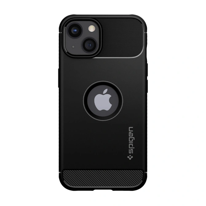 Spigen Rugged Armor Backcover Apple iPhone 13 - Zwart