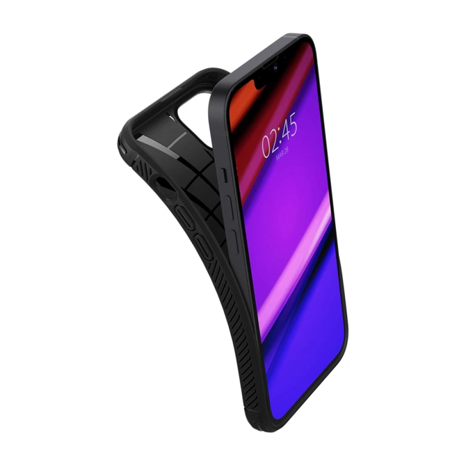 Spigen Rugged Armor Backcover Apple iPhone 13 - Zwart