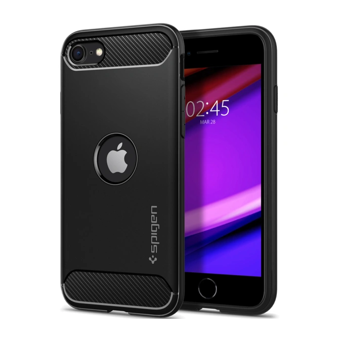 Spigen Rugged Armor Backcover Apple iPhone SE (2022 / 2020)