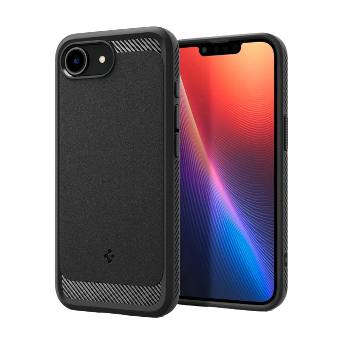 Spigen Rugged Armor Backcover MagSafe Apple iPhone 17e / 16e - Matte Black