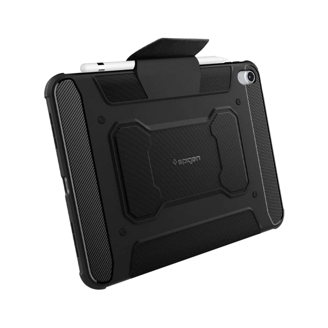 Spigen Rugged Armor Pro Bookcase Apple iPad 11 (2025) 11 inch A16 / iPad 10 (2022) 10.9 inch - Zwart