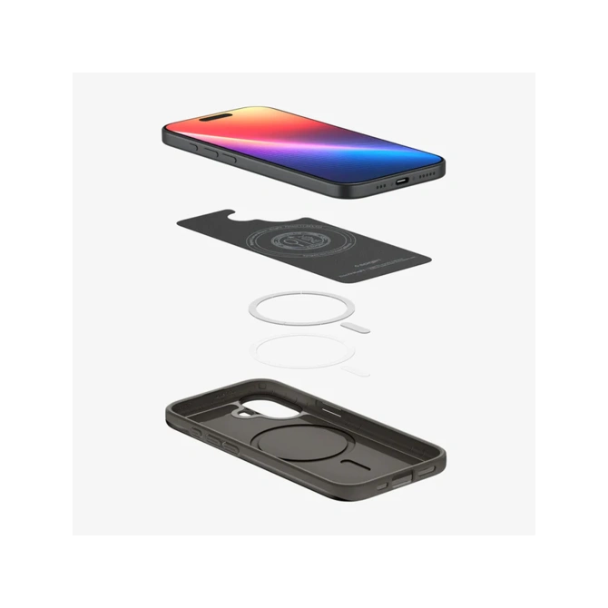 Spigen Thin Fit Backcover MagSafe Apple iPhone 17 - Gunmetal