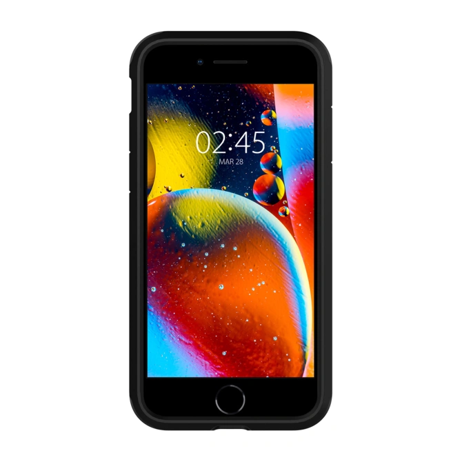 Spigen Tough Armor Backcover Apple iPhone SE (2022 / 2020) - Zwart