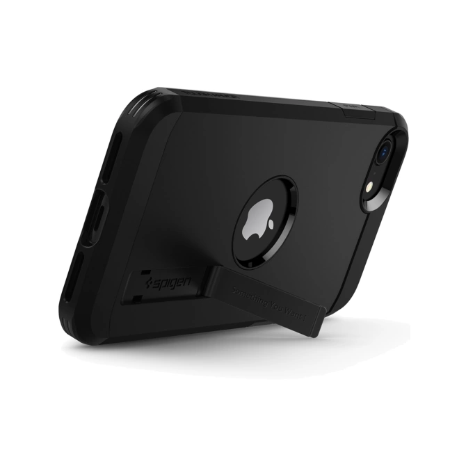 Spigen Tough Armor Backcover Apple iPhone SE (2022 / 2020) - Zwart