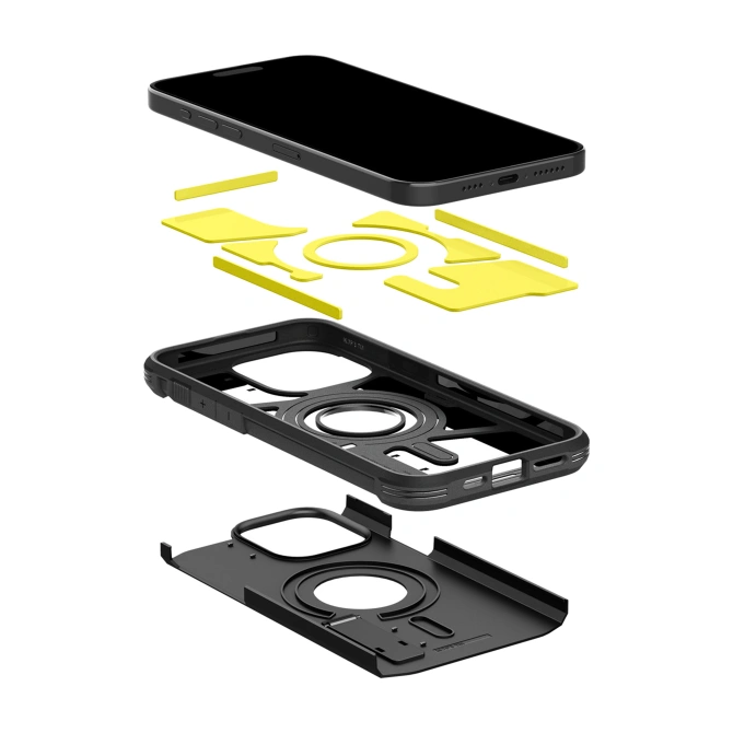 Spigen Tough Armor Backcover MagSafe Apple iPhone 15 Pro Max - Zwart