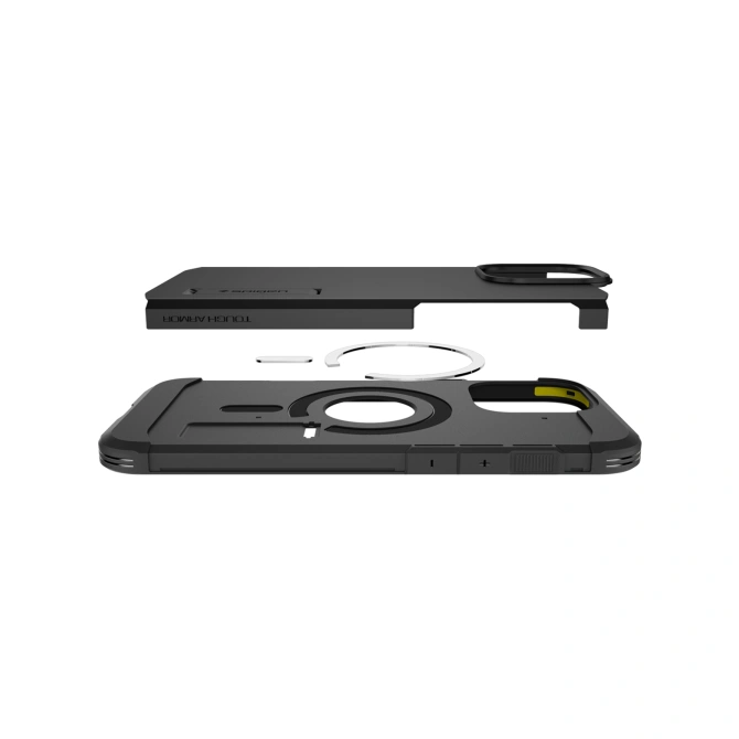 Spigen Tough Armor Backcover MagSafe Apple iPhone 16 Pro - Zwart
