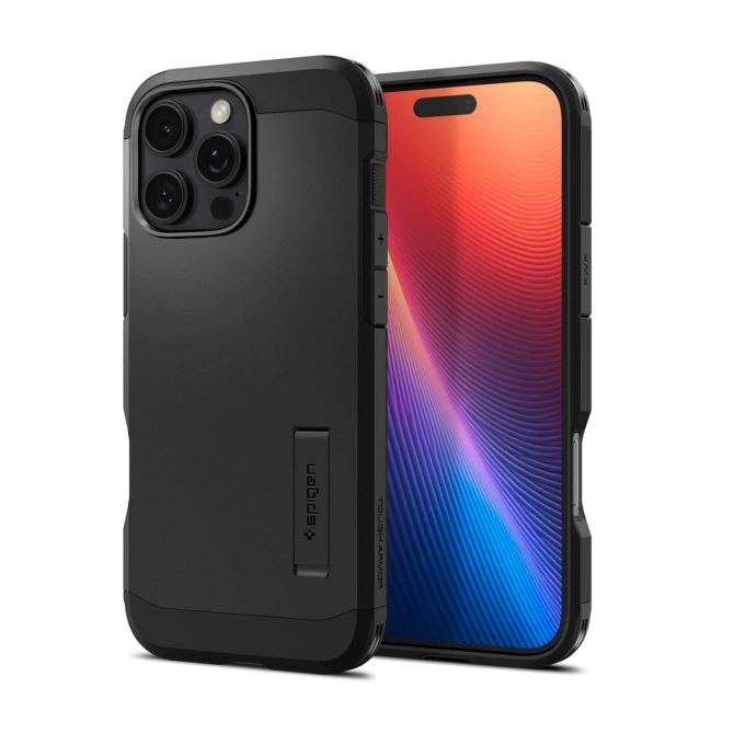 Spigen Tough Armor Backcover MagSafe Apple iPhone 16 Pro - Zwart