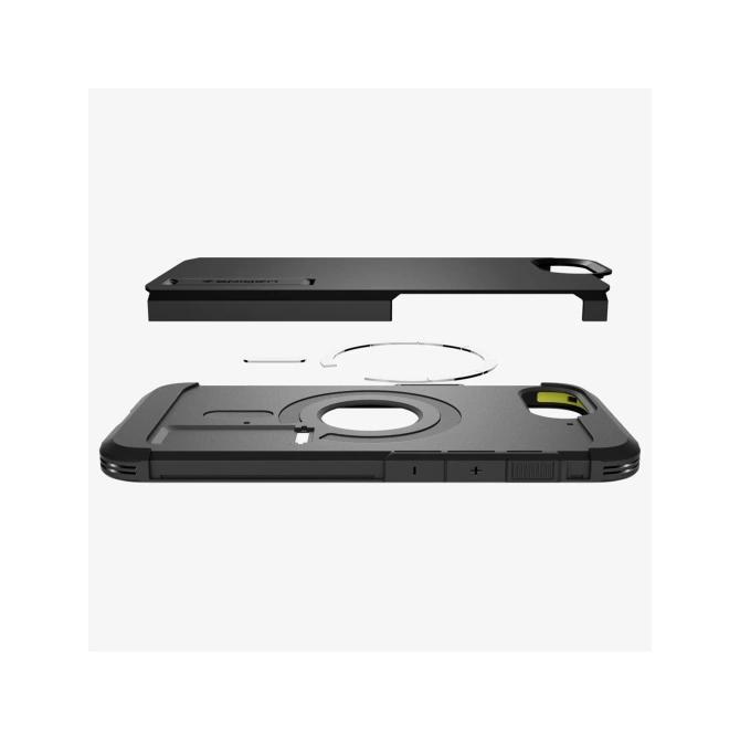 Spigen Tough Armor Backcover MagSafe Apple iPhone 17e / 16e - Zwart