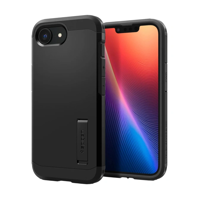 Spigen Tough Armor Backcover MagSafe Apple iPhone 17e / 16e - Zwart