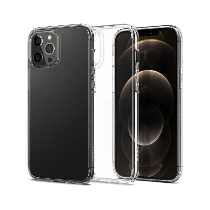 Spigen Ultra Hybrid Backcover Apple iPhone 12 (Pro) - Transparant