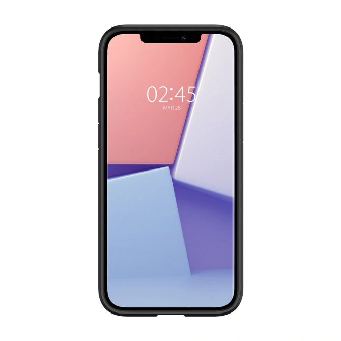Spigen Ultra Hybrid Backcover Apple iPhone 12 (Pro) - Zwart