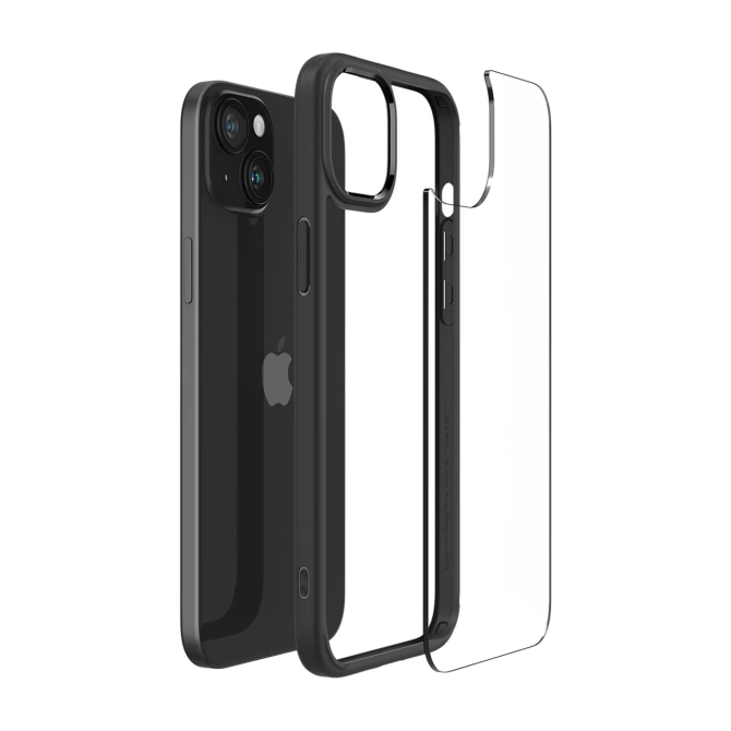 Spigen Ultra Hybrid Backcover Apple iPhone 15 - Matte Black