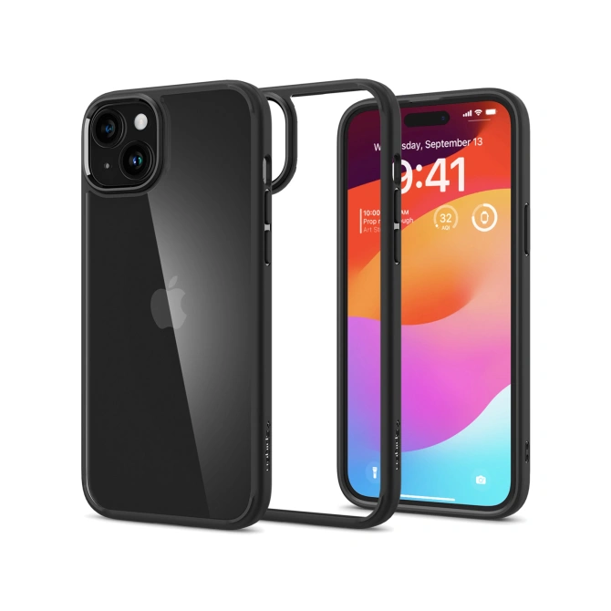 Spigen Ultra Hybrid Backcover Apple iPhone 15 - Matte Black