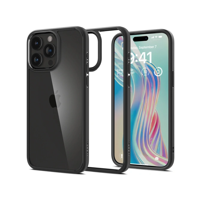 Spigen Ultra Hybrid Backcover Apple iPhone 15 Pro - Matte Black