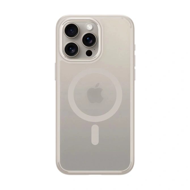 Spigen Ultra Hybrid Backcover MagSafe Apple iPhone 15 Pro - Frost Natural Titanium