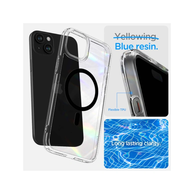 Spigen Ultra Hybrid Backcover MagSafe Apple iPhone 15 - Zwart