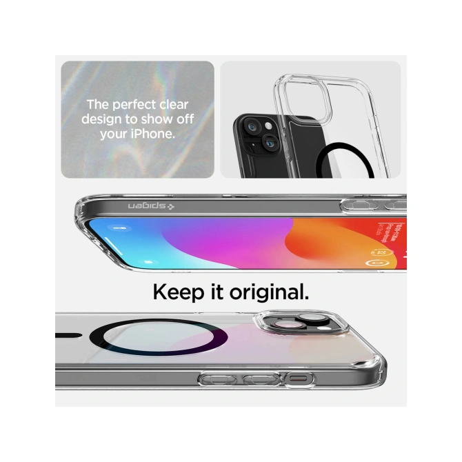 Spigen Ultra Hybrid Backcover MagSafe Apple iPhone 15 - Zwart