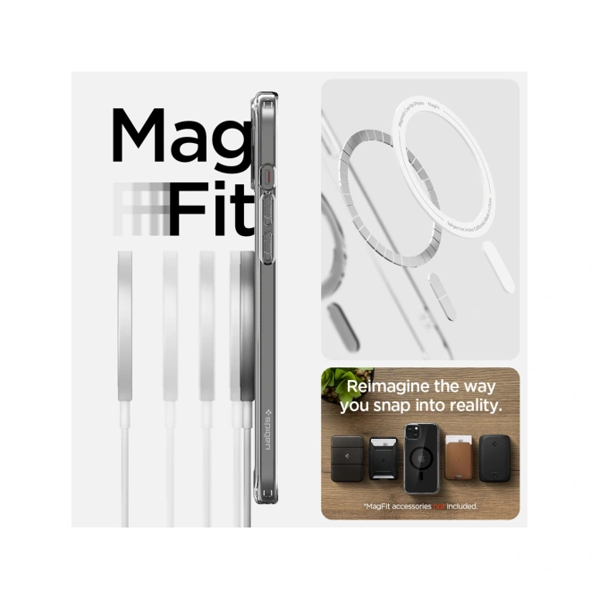 Spigen Ultra Hybrid Backcover MagSafe Apple iPhone 15 - Zwart