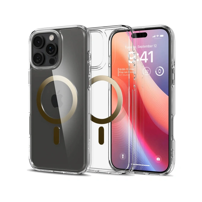Spigen Ultra Hybrid Backcover MagSafe Apple iPhone 16 Pro Max - Goud