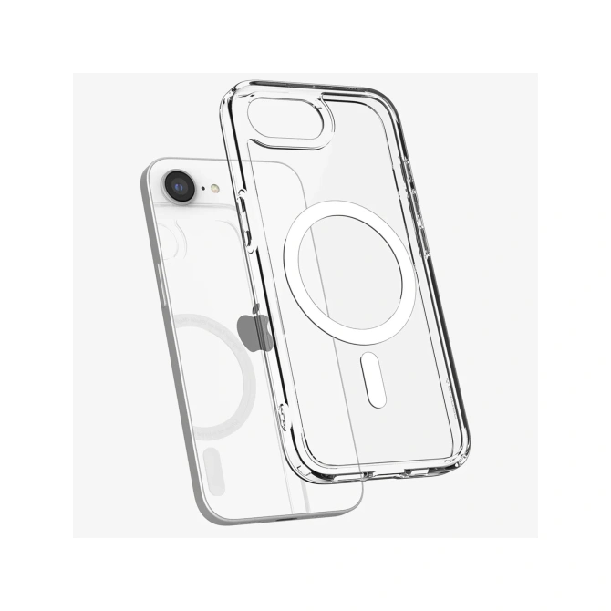 Spigen Ultra Hybrid Backcover MagSafe Apple iPhone 17e / 16e - Clear / White