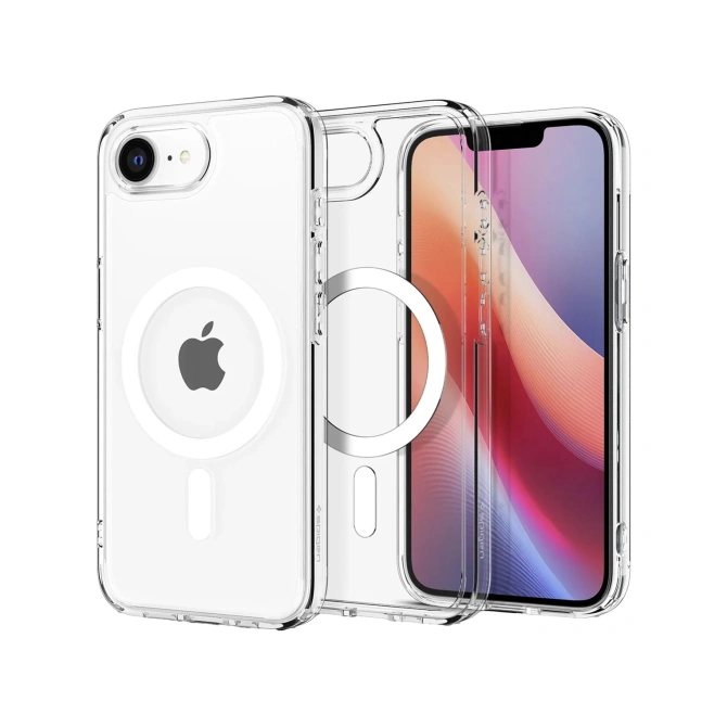 Spigen Ultra Hybrid Backcover MagSafe Apple iPhone 17e / 16e - Clear / White