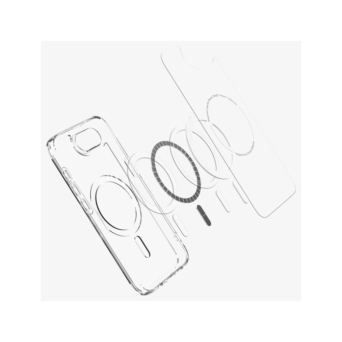 Spigen Ultra Hybrid Backcover MagSafe Apple iPhone 17e / 16e - Clear / White