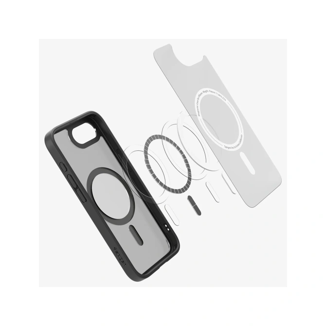 Spigen Ultra Hybrid Backcover MagSafe Apple iPhone 17e / 16e - Frost Black