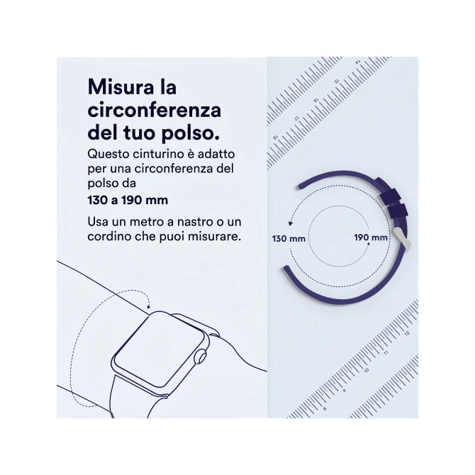 Sport Loop band Apple Watch Series 1 - 9 / SE (38/40/41 mm) - Obsidian Mist