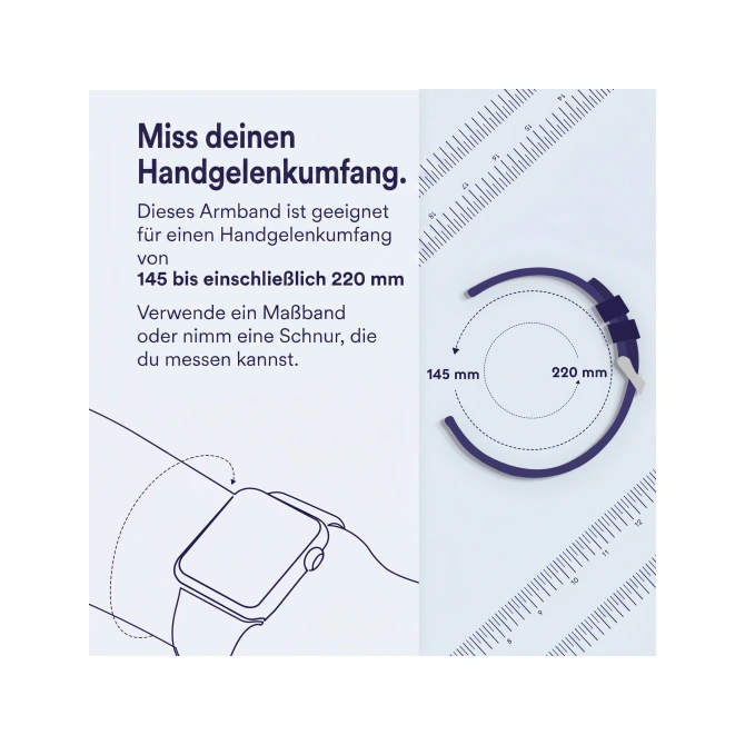 Sport Loop band Apple Watch Series 1 - 9 / SE (38/40/41 mm) - Obsidian Mist