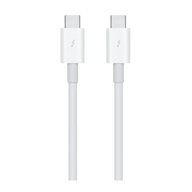 Thunderbolt 3 kabel - Oplaadkabel voor Apple MacBook - 0,8 meter - Wit
