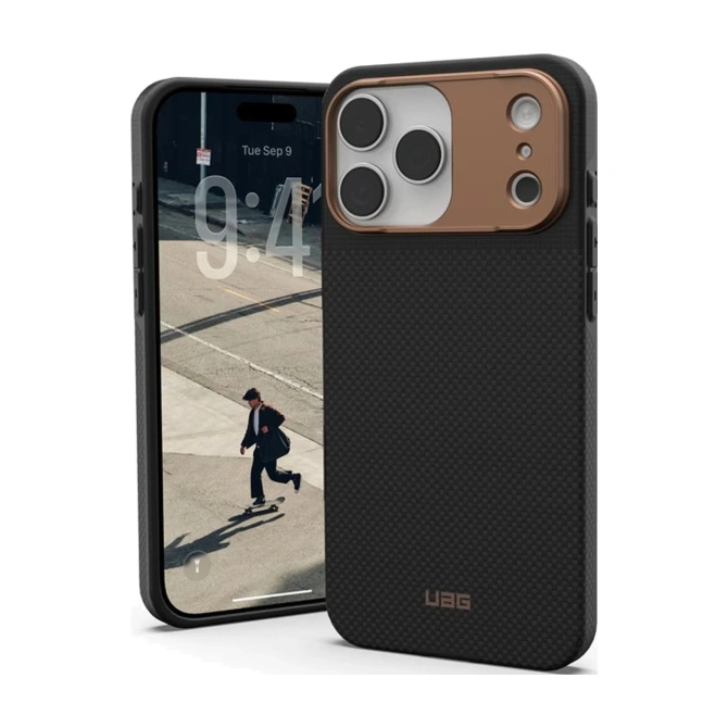 UAG Fibr Armr Kevlar Backcover met MagSafe Apple iPhone 17 Pro Max - Graphite / Bronze