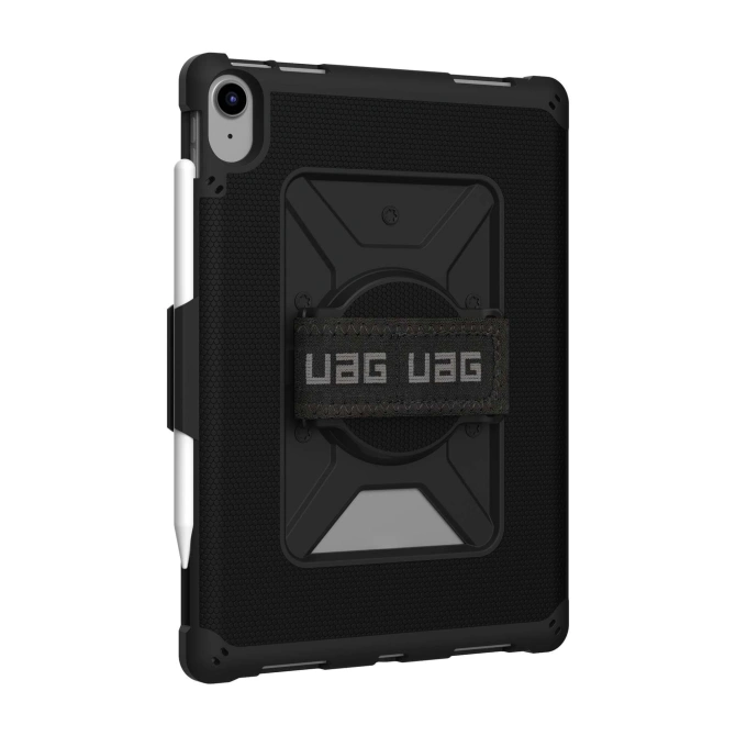 UAG Metropolis backcover met strap in fabrieksverpakking Apple iPad 11 (2025) 11 inch A16 / iPad 10 (2022) 10.9 inch - Zwart