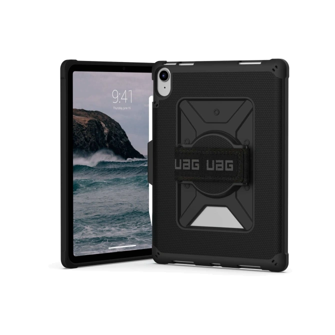 UAG Metropolis backcover met strap in fabrieksverpakking Apple iPad 11 (2025) 11 inch A16 / iPad 10 (2022) 10.9 inch - Zwart