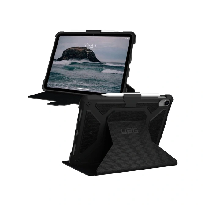 UAG Metropolis Bookcase Apple iPad 11 (2025) 11 inch A16 / iPad 10 (2022) 10.9 inch - Black
