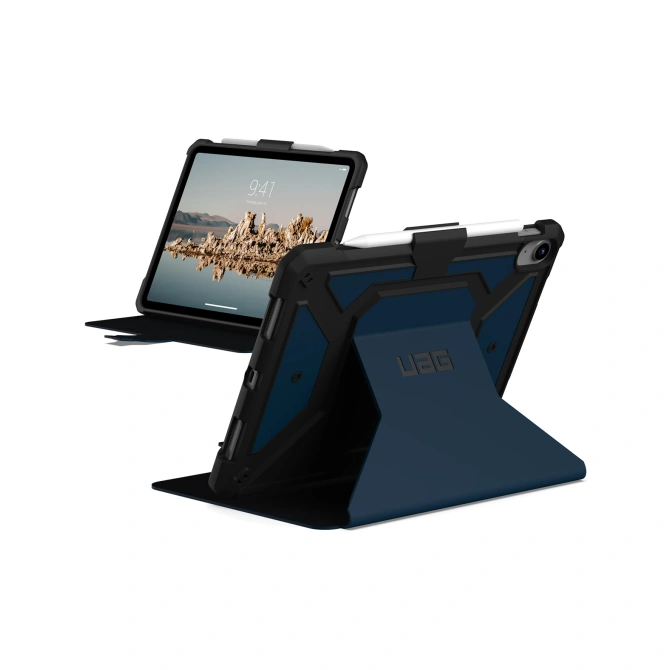 UAG Metropolis Bookcase Apple iPad 11 (2025) 11 inch A16 / iPad 10 (2022) 10.9 inch - Blauw