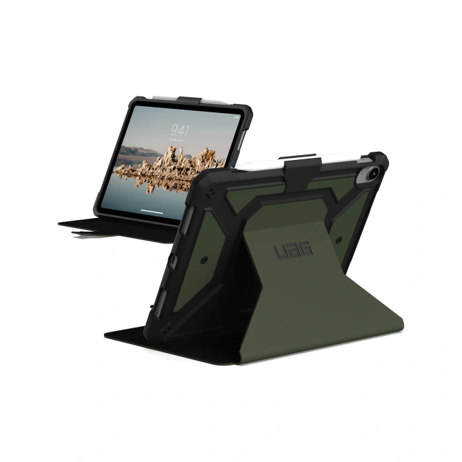 UAG Metropolis Bookcase Apple iPad 11 (2025) 11 inch A16 / iPad 10 (2022) 10.9 inch - Groen