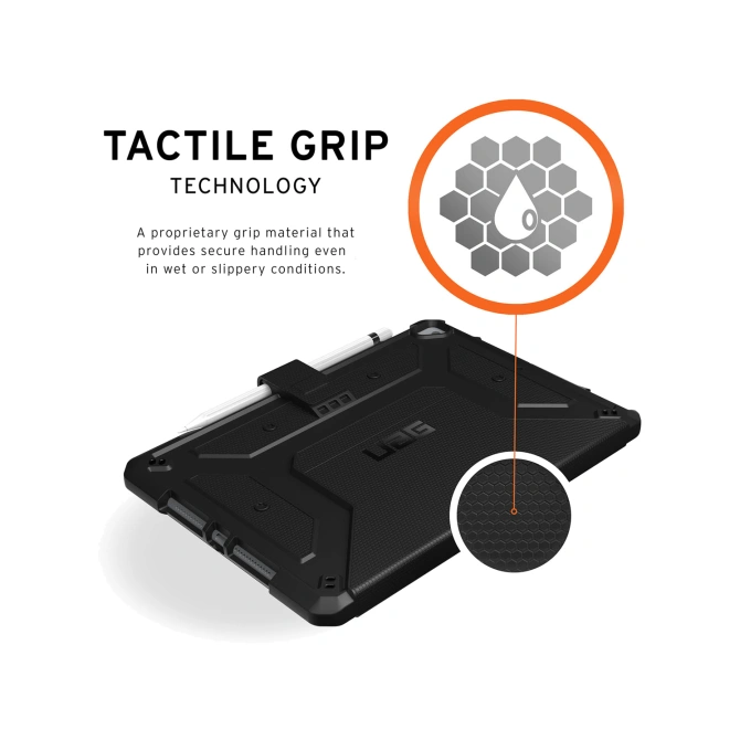 UAG Metropolis Bookcase Apple iPad 9 (2021) 10.2 inch / iPad 8 (2020) 10.2 inch / iPad 7 (2019) 10.2 inch - Zwart