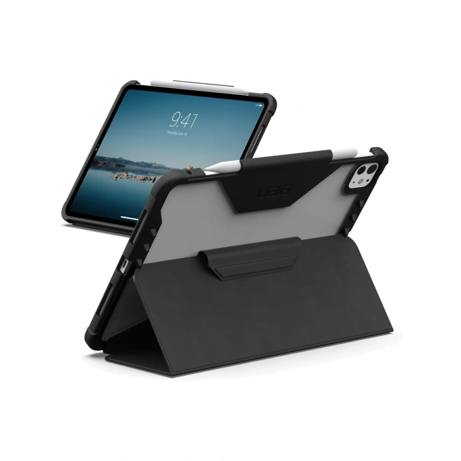 UAG Plyo LT Bookcase Apple iPad Pro 11 (2025) M5 / (2024) M4 - Ice Black