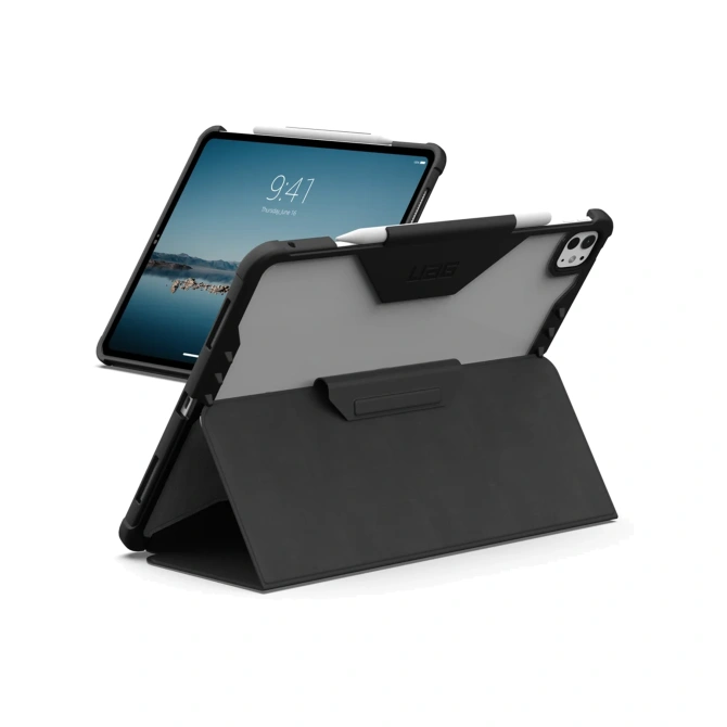 UAG Plyo LT Bookcase Apple iPad Pro 13 (2025) M5 / (2024) M4 - Ice Black