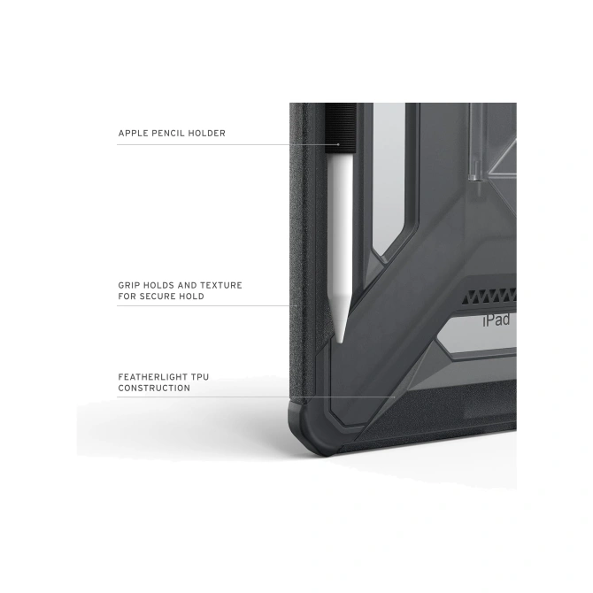 UAG Scout Bookcase Apple iPad 11 (2025) 11 inch A16 / iPad 10 (2022) 10.9 inch - Ash