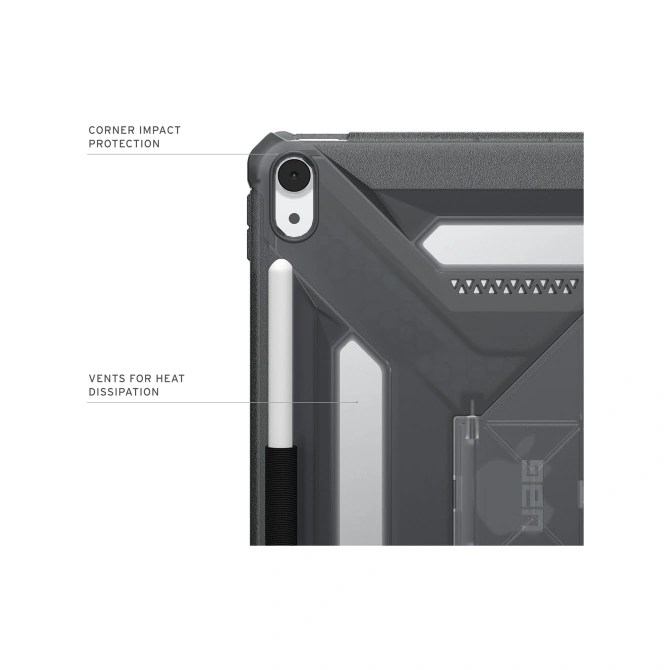 UAG Scout Bookcase Apple iPad Air 11 inch (2026) M4 / (2025) M3 / (2024) M2 - Ash