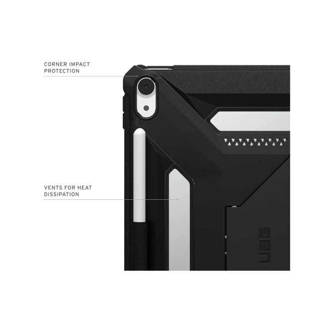 UAG Scout Bookcase Apple iPad Air 11 inch (2026) M4 / (2025) M3 / (2024) M2 - Black