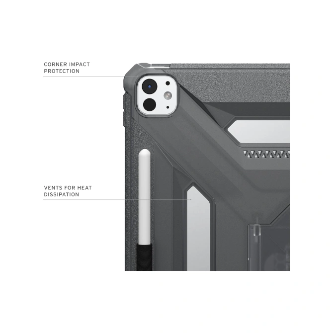 UAG Scout Bookcase Apple iPad Pro 13 (2025) M5 / (2024) M4 - Ash