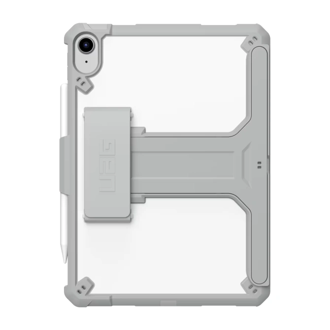 UAG Scout Healthcare backcover met stand en strap in fabrieksverpakking Apple iPad 11 (2025) 11 inch A16 / iPad 10 (2022) 10.9 inch - Wit / Grijs