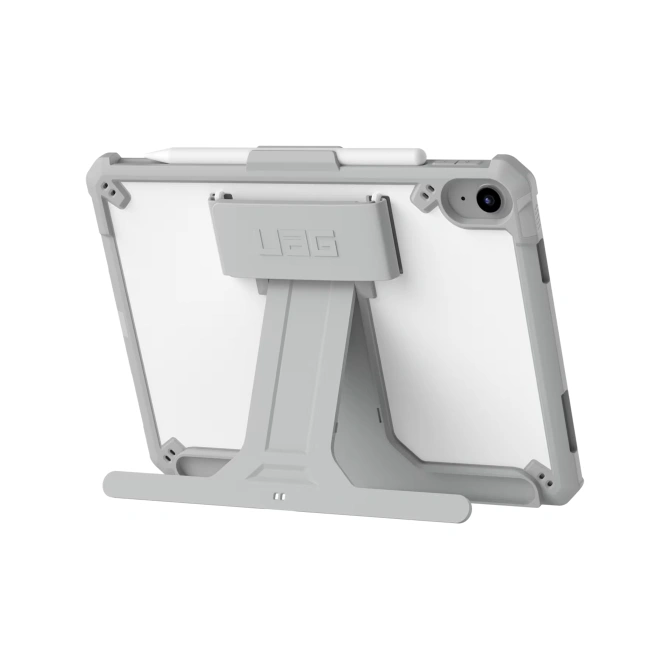 UAG Scout Healthcare backcover met stand en strap in fabrieksverpakking Apple iPad 11 (2025) 11 inch A16 / iPad 10 (2022) 10.9 inch - Wit / Grijs